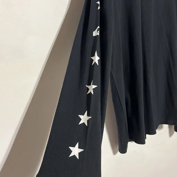 Quicksilver Men’s Black Red White Blue Stars Long Sleeve Shirt Size XXL - Picture 4 of 7